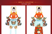 Thiết kế trang phục cho Hoàng Thùy dự Miss Universe gây tranh cãi dữ dội