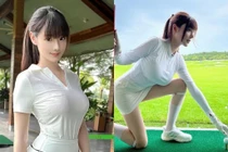 Xuất hiện trên sân golf, gái xinh khiến netizen "đứng hình" là ai?