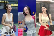 Dàn gái xinh "vũ trụ VFC" gây tranh cãi trên sân pickleball