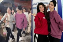 Vợ Quang Hải lọt "cam thường" khi dạo phố cùng Hương Giang Idol