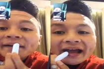 Quang Hải đánh son điệu nghệ, dân mạng đoán mò do Hồng Duy "truyền nghề"