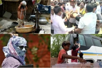 Ảnh trẻ em Ấn Độ kiệt sức, lả đi vì nắng nóng