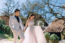 Ảnh cưới đẹp như mơ của cô dâu được đón bằng dàn xe Roll - Royce ở Nam Định