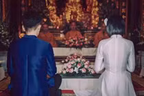 Hậu phát hiện ung thư, nữ MC thời tiết làm lễ Hằng Thuận