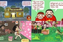 Tranh vẽ hài hước về ĐTVN ở vòng loại World Cup 2018 