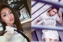 Nữ sinh Học viện Hàng không gợi cảm chẳng kém siêu mẫu