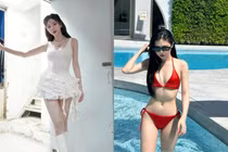 Khoe đôi chân "AI", hot girl khiến fan nam điêu đứng