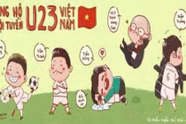 "Nam thần sân cỏ" U23 Việt Nam cực dễ thương qua bộ ảnh hài hước