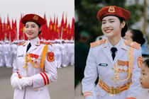 Nữ chiến sĩ Quân nhạc có nụ cười “đốn tim” cư dân mạng