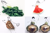 Mẫu thời trang từ rau củ quả cực... ngon mắt gây sốt