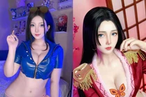 Gái xinh cosplay One Piece khoe vòng 1 quyến rũ