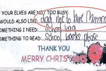 Tâm thư Noel của em nhỏ xin "bố ngừng đánh mẹ"