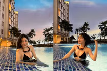 "Hot girl thẩm mỹ" Nam Định hiếm hoi khoe ảnh bikini cực nét