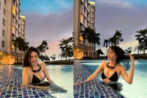 "Hot girl thẩm mỹ" Nam Định hiếm hoi khoe ảnh bikini cực nét