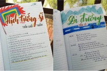 Những cuốn vở ghi bài khiến dân mạng nhìn thôi là muốn đi học