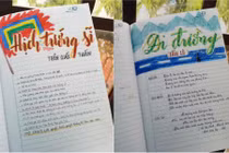 Những cuốn vở ghi bài khiến dân mạng nhìn thôi là muốn đi học