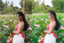 Lại thêm ảnh chụp sen khiến CĐM “lác mắt“: Đỉnh cao biến "vịt bầu" thành "thiên nga"