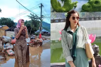 Danh tính cô giáo lấm lem bùn đất dọn trường sau bão Yagi