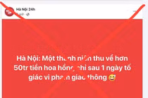 Nhiều Fanpage đưa fake news “1 người được thưởng vì báo vi phạm giao thông“