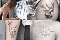 Nữ thợ xăm xinh đẹp đi đầu trào lưu xăm mình mới
