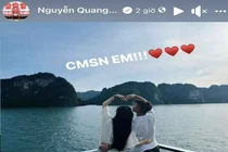 Quang Hải lần đầu tiên công khai đăng ảnh với bạn gái