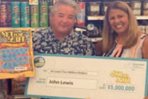 Đi chợ thừa tiền lẻ, mua vé số trúng độc đắc 114 tỷ đồng