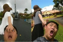 Chết cười với bộ ảnh chế "Follow me" phiên bản Đài Loan