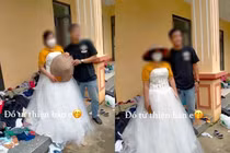 Quần áo cứu trợ đồng bào vùng lũ, có cả... váy cô dâu