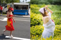 Ảnh đời thường của CĐV dùng cờ quấn ngang hông bị chỉ trích