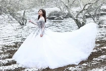 Hot girl An Japan hóa công chúa giữa trời tuyết trắng