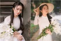 Đẹp mộc mạc bên hoa loa kèn, nữ sinh Bách Khoa được khen hết lời