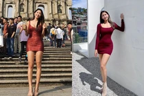 Gái xinh phòng gym hàn Quốc diện váy ngắn bó sát gây xôn xao