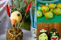 Mâm cỗ Trung thu xuất hiện những con vật chẳng giống ai