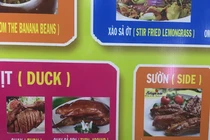 "Cười đau bụng" quyển menu có 1-0-2 nhờ Google dịch từ tiếng Việt sang tiếng Anh