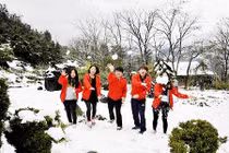 "Thiên đường" khiến dân phượt mê mệt vì tuyết trắng bao phủ