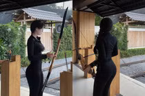 Hot girl Buôn Ma Thuột bất ngờ nổi tiếng khi chơi bắn cung