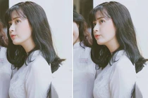 Nữ sinh ĐH Hoa Sen có khuôn mặt nhìn góc nào cũng xinh