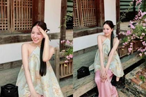 Trâm Anh tái xuất, diện yếm khoe lưng trần gây ấn tượng mạnh