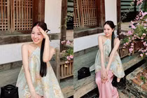 Trâm Anh tái xuất, diện yếm khoe lưng trần gây ấn tượng mạnh