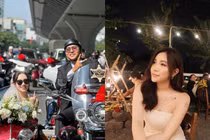 Cựu tiếp viên hàng không được rước dâu bằng dàn moto giờ ra sao?