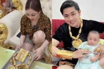 Hé lộ danh tính cô vợ đại gia, tặng chồng 120 cây vàng