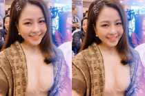 Hot girl Trâm Anh lại tiếp tục nhận mưa "gạch đá“ vì mặc váy hở bạo