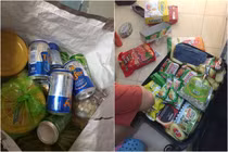 Phụ huynh đóng hành lý cho con cái sau Tết, ai nhìn cũng... "hoa mắt"