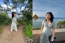 Đi du lịch nhờ bạn chụp ảnh, cô gái không thể nhận ra mình