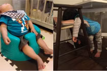 Chết cười với muôn kiểu ngủ của các nhóc tỳ