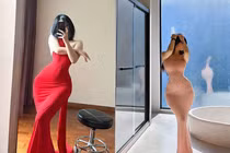 Hot girl sở hữu body đồng hồ cát siêu thực, nhất quyết giấu mặt