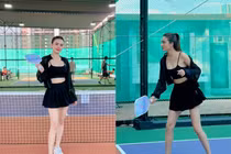 "Nhập môn" Pickleball, em gái Lê Công Vinh khoe sắc "cực nuột"
