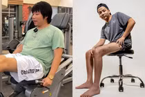 Khoa Pug tái xuất, tự tin đẩy tạ trên đôi chân 5 tỉ