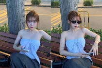 Hot TikToker đời đầu Kim Chung Phan khoe sắc vóc như thiên thần