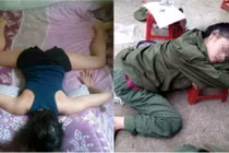 Những tư thế ngủ bá đạo của hội chị em gây sốt mạng xã hội
